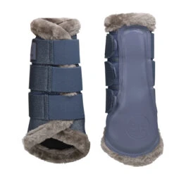 Beenbeschermers Eskadron Essence Glitter Mesh Faux Fur Donkerblauw