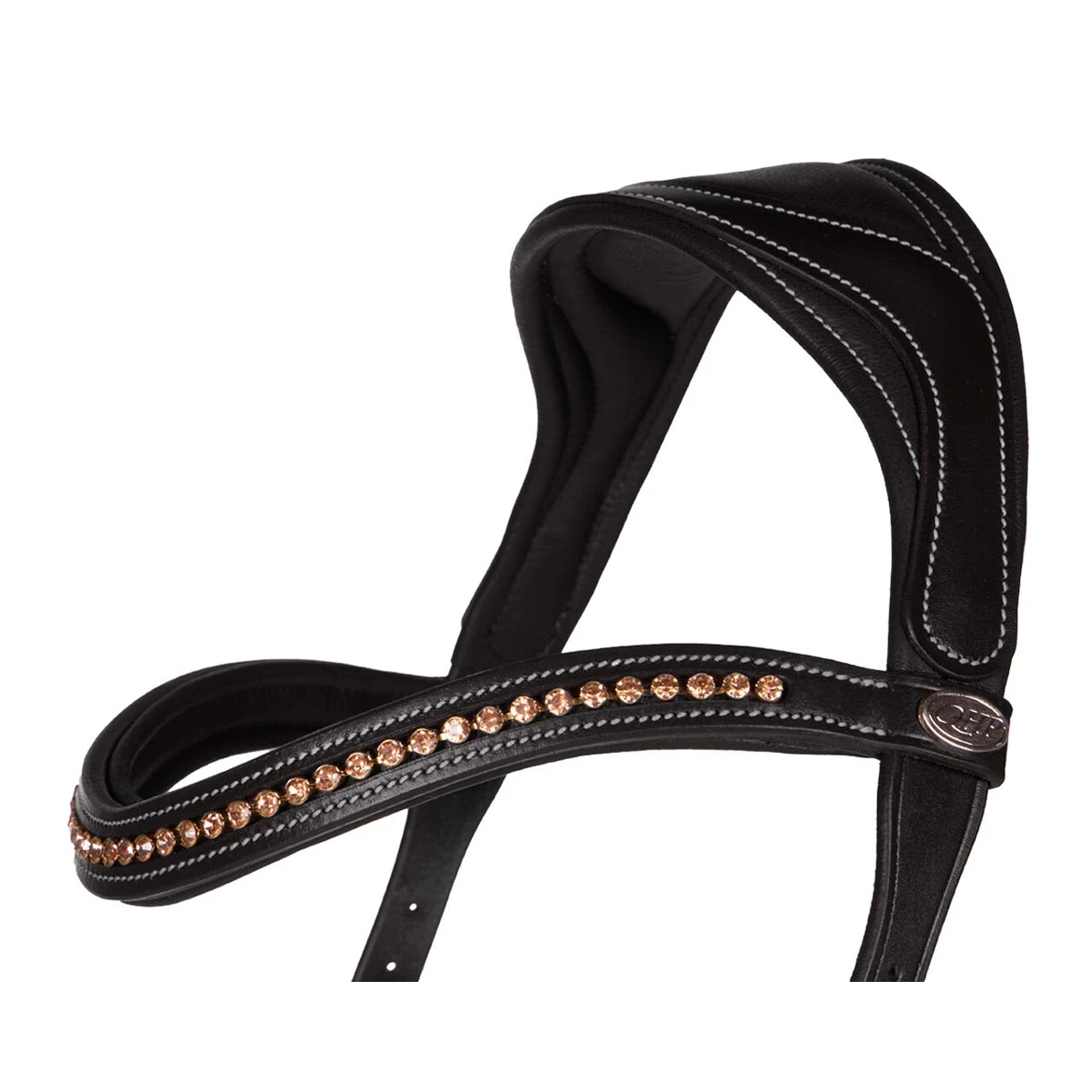 Bitloos Hoofdstel QHP Anatomical Zwart 2 Bitloos Hoofdstel QHP Anatomical Zwart - Afbeelding 2