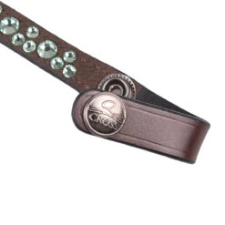 Frontriem QHP Eldorado Bruin-denim -Paardenbenodigdheden Winkel frontriem qhp eldorado bruin denim 1500x1500 130618