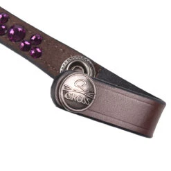 Frontriem QHP Eldorado Bruin-paars -Paardenbenodigdheden Winkel frontriem qhp eldorado bruin paars 1500x1500 130635