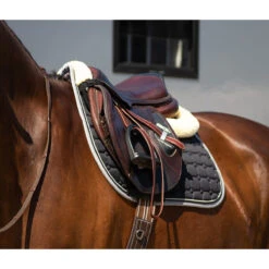 Onderlegger QHP Ontario Zwart -Paardenbenodigdheden Winkel onderlegger qhp ontario zwart 1500x1500 117382