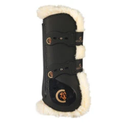 Peesbeschermers Kentucky Elastic Sheepskin Zwart