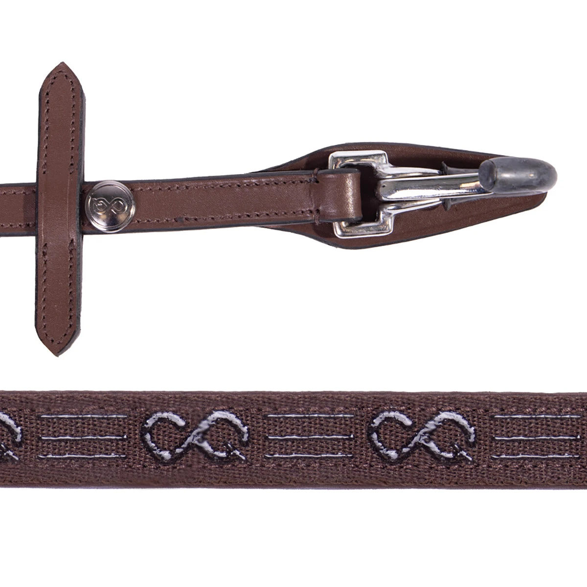 Teugels PresTeq FaySport Met Clips Bruin 1 Teugels PresTeq FaySport Met Clips Bruin