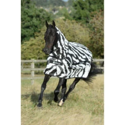 Vliegendeken Bucas Buzz-Off Zebra Full Neck Zebra -Paardenbenodigdheden Winkel vliegendeken bucas buzz off zebra full neck zebra 1500x1500 156537