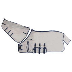 Vliegendeken QHP Met Hals Barok Grijs