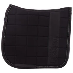 Zadeldek Eskadron Reflexx Big Square Mesh Crystal Donkergrijs