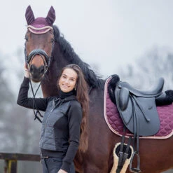 Zadeldek Horsegear Aurum Donkerpaars -Paardenbenodigdheden Winkel zadeldek horsegear aurum donkerpaars 1500x1500 139043