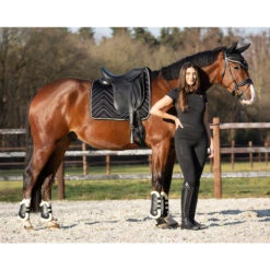 Zadeldek QHP Menton Zwart -Paardenbenodigdheden Winkel zadeldek qhp menton zwart 1500x1500 186382