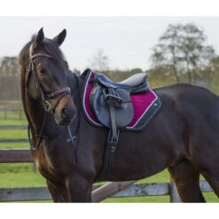 Zadeldek QHP Shiva Donkerrood -Paardenbenodigdheden Winkel zadeldek qhp shiva donkerrood 1500x1500 102887