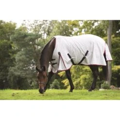 Zomerdeken WeatherBeeta Lite III Wit-donkerblauw -Paardenbenodigdheden Winkel zomerdeken weatherbeeta lite iii wit donkerblauw 1500x1500 135449