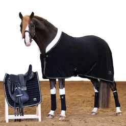 Zweetdeken SKØL Per Zwart -Paardenbenodigdheden Winkel zweetdeken skol per zwart 1500x1500 130250